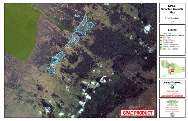 GPAC Directed Growth Map Ulapalakua